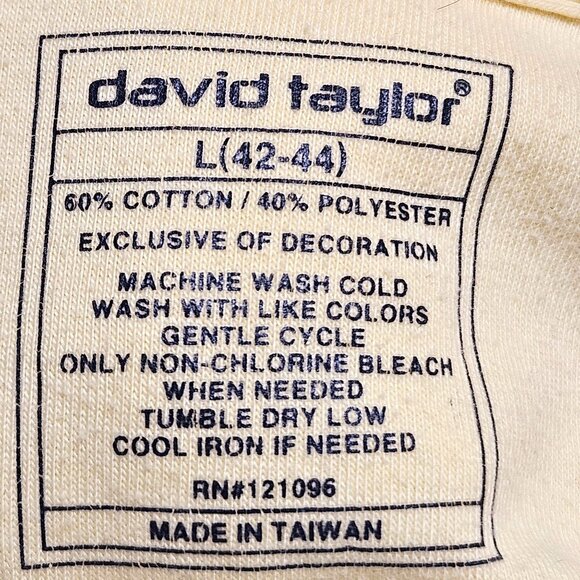 David Taylor Mens Checked Polo Shirt L Short Sleeve Cotton Polyester Blend - Picture 3 of 7